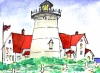 Nobska Lighthouse/watercolor